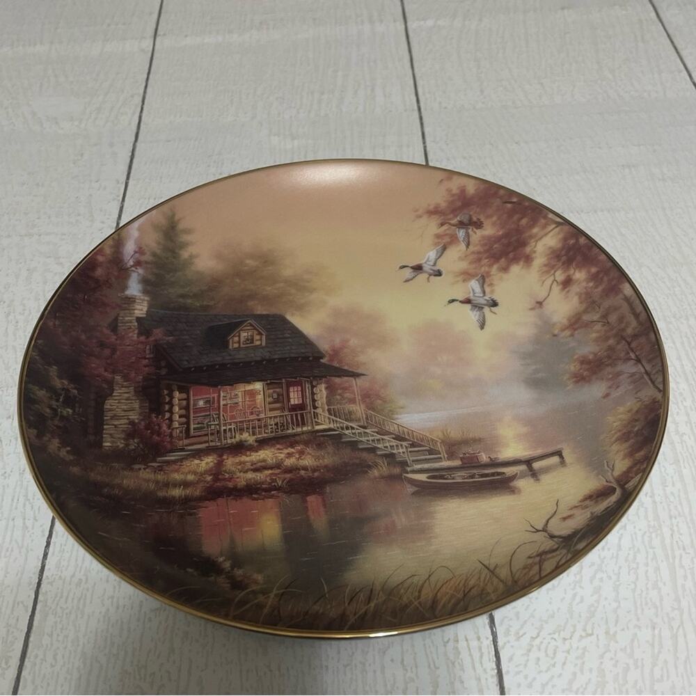 1996 Bradford Exchange Daybreak Plate Judy Gibson w/ COA